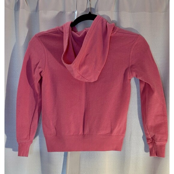 Girls Minnie Mouse Disney Pink Polka Dot Bow Zip up Hoodie size Medium 7/8 - Picture 3 of 5